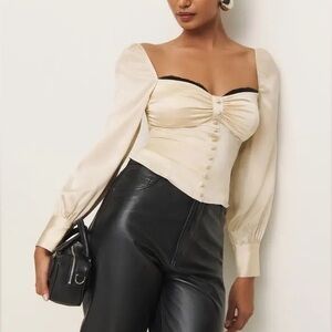 Reformation Chiara Silk Blouse